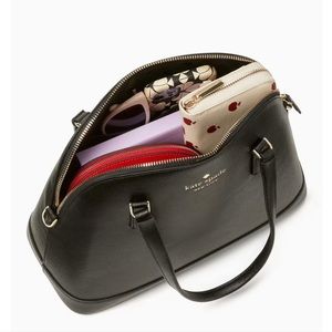 Kate Spade black dome satchel bag